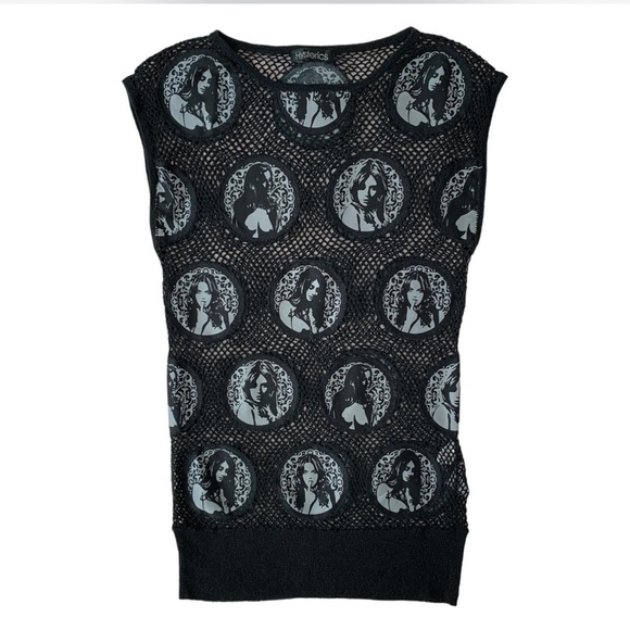 Hysteric Glamour Tops - Vintage 90s HYSTERIC GLAMOUR Knit pin-up girl tank/vest